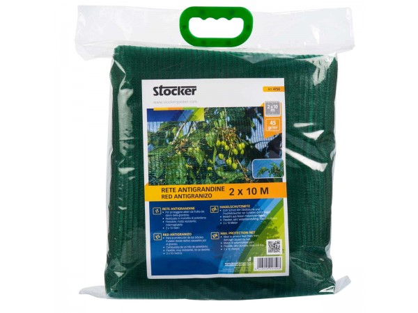 Plasa protectie antigrindina 2 x 10 m, 45 gr/m²
